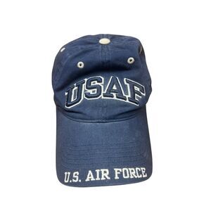 USAF Embroidered Navy Blue Adjustable Baseball Cap By ML Caps